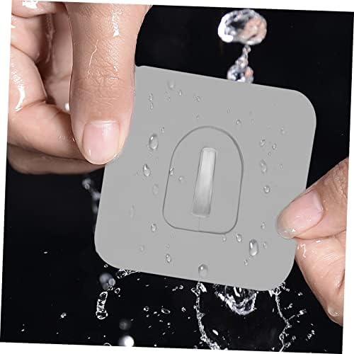 DOITOOL 30 Pcs Self Adhesive Plastic Hooks Non-Marking