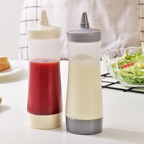 DOITOOL 6PCS Pink Condiment Squeeze Bottles with Cap