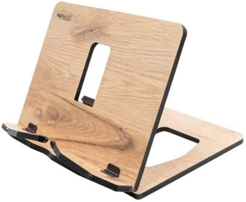 Wooden Adjustable Book Stand for Reading and Cooking