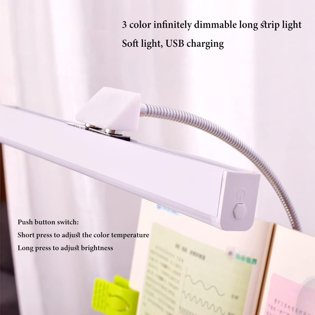 Adjustable Book Stand with LED Light for Desk Reading