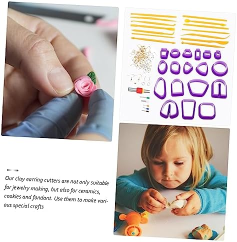 OHPHCALL Purple Plastic Polymer Clay Cutter Kit