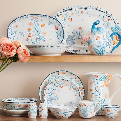 Fitz and Floyd Gracie Floral 12-Piece Dinnerware Set