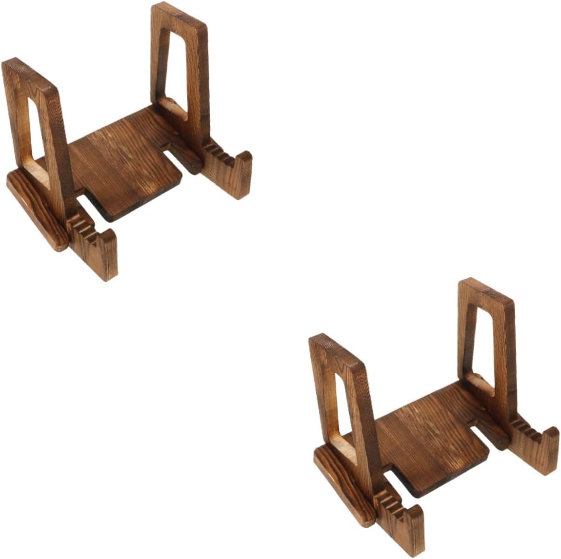 IMIKEYA 2pcs Wooden Recipe Stand Cookbook Holder Kitchen Decor