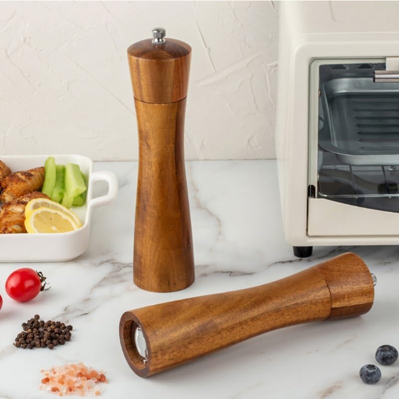 HXDMY Salt Pepper Grinder Set with Spoon 1