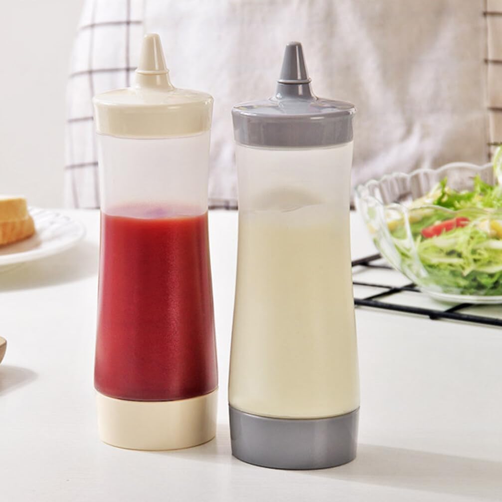 DOITOOL 6PCS Pink Condiment Squeeze Bottles with Cap