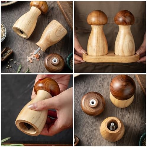 ABOOFAN 2Pcs Mushroom Salt and Pepper Set