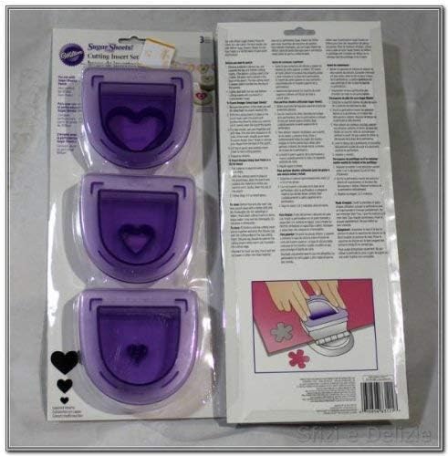 Wilton Cutting Insert Layered Hearts 3pc Purple 1
