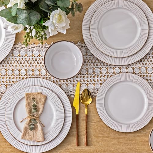 GBHOME Ceramic Dinnerware Set 12 Pcs Modern Elegant