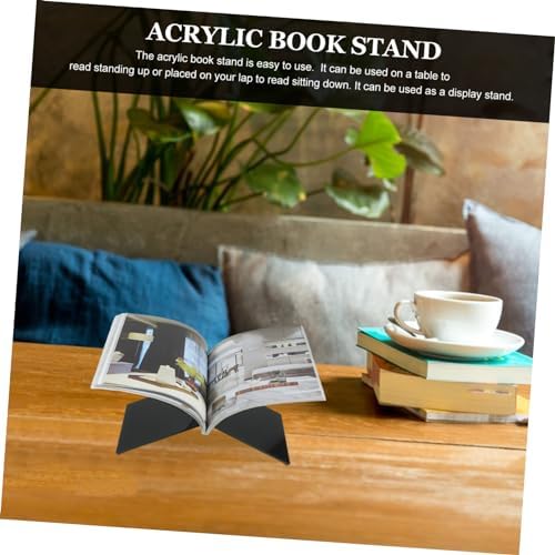 COHEALI Acrylic Cookbook Stand Kitchen Display Stand