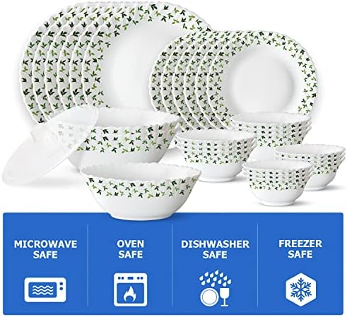 Larah by Borosil Gourmet Dinnerware Set For 6