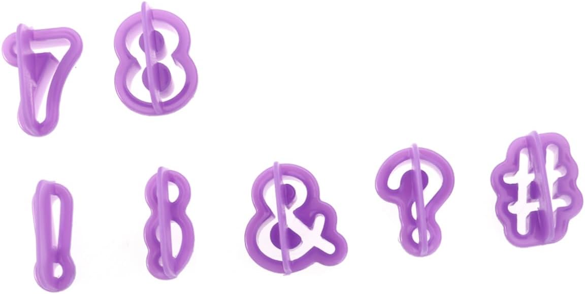 CIYODO 40Pcs DIY Alphabet Letter Number Fondant Cake Cutters Set
