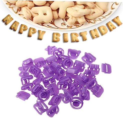 SHOWERORO 40Pcs Alphabet Cookie Cutters for Baking DIY Crafts