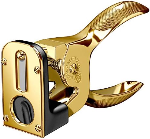 El Casco Black 23kt Gold Plated Cigar Cutter M-765LN