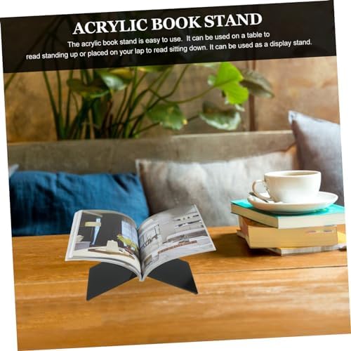 HOODANCOS Acrylic Cookbook Stand for Kitchen