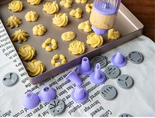 GH8 Cookie Press Kit with 10 Discs and 8 Icing Tips