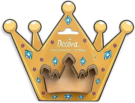 DECORA Plastic Cookie Cutter with Crown Design