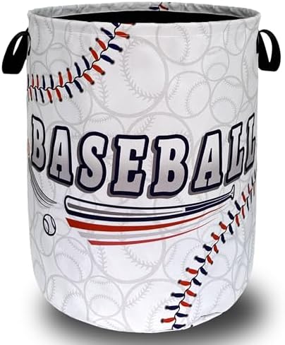 Foldable Laundry Basket with Handles and Balls Texture