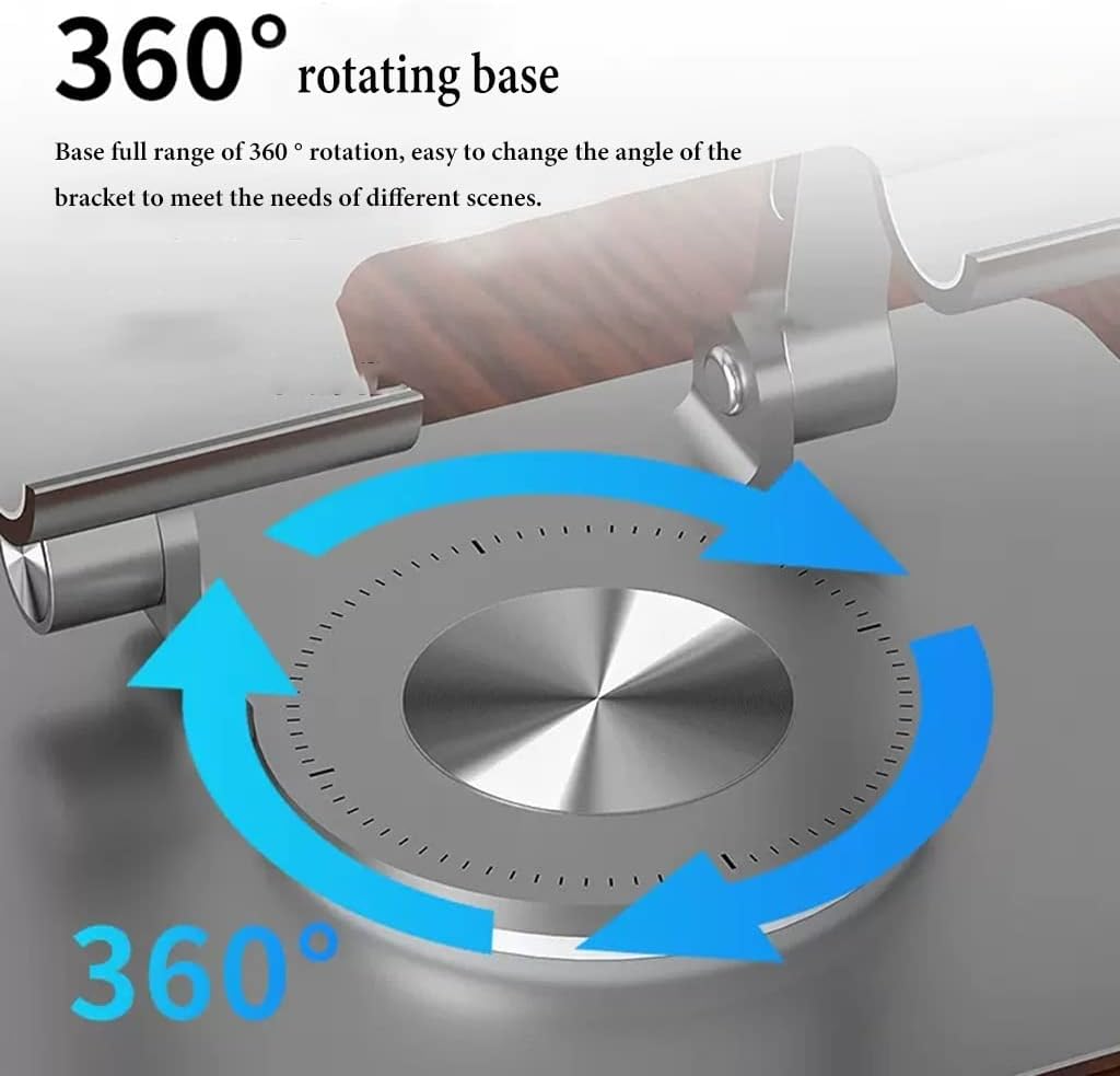 UHRLGHS Adjustable Book Stand with 360 Rotating Base