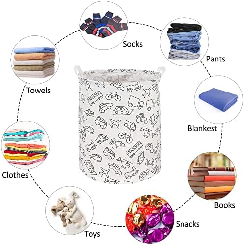 RoyBoder Waterproof Laundry Basket with Handle for Home Bedroom and Dorm