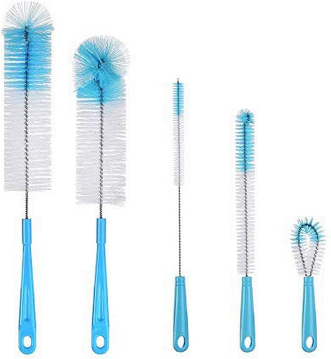 5Pcs Long Handle Cleaning Brush Set for Glassware