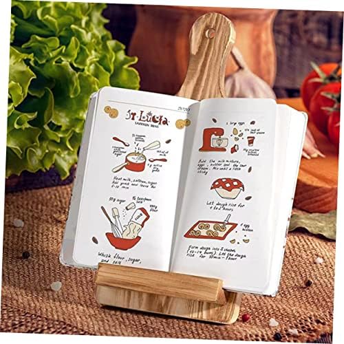 Cabilock Multipurpose Wooden Recipe Book Holder