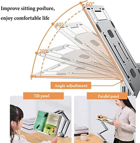 Adjustable Book Stand with Clamp and Page Clips