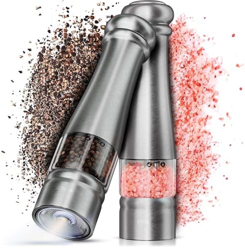 Stellegro Electric Salt Pepper Grinder Set