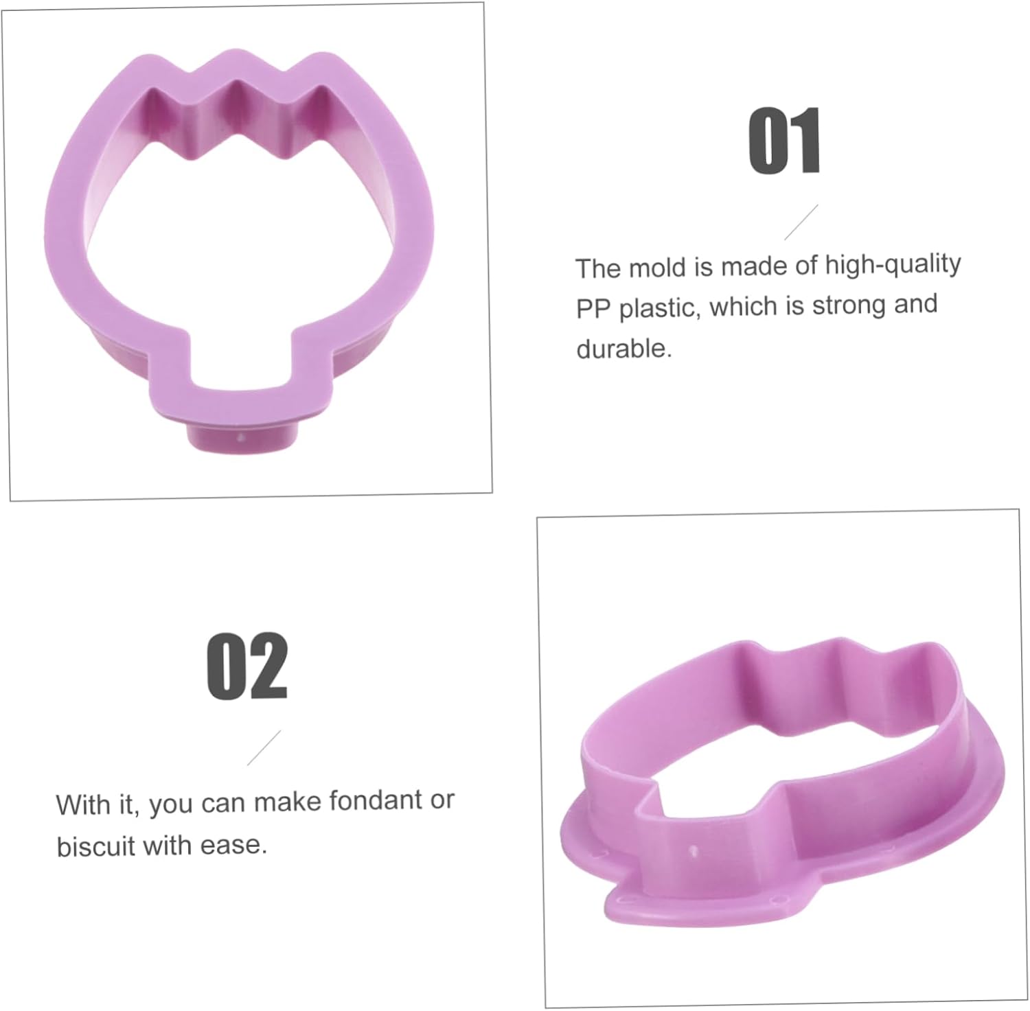 UTHCLO 10Pcs Easter Cookie Cutters Set PP Plastic