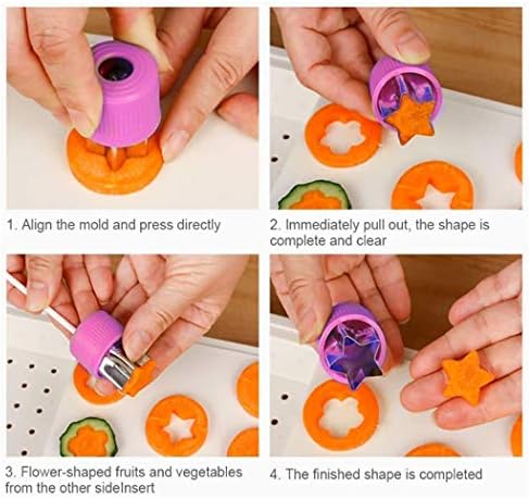 Hoshen 12-Piece PP Hand Guard Biscuit Knife Set - Purple