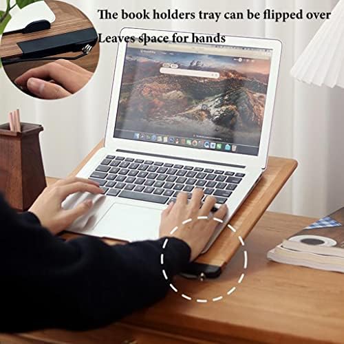 UHRLGHS Metal Book Stand with 360 Rotation and Adjustable Height