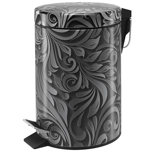 Sanilo 3L Trash Can with Soft Close and Floral Design