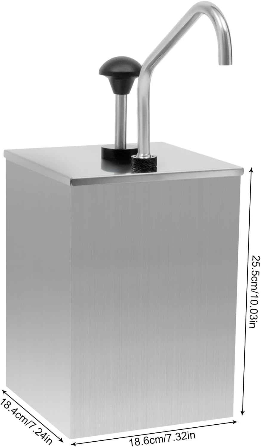 4L Stainless Steel Sauce Dispenser for Commercial Use