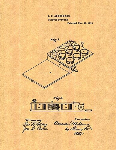Biscuit Cutters Patent Print 5 x 7 M11042
