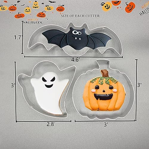 Q-BAKER Halloween Cookie Cutters Set 3 Piece