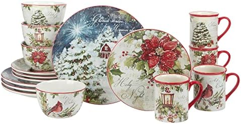 Certified International Silent Night Dinnerware Set 16 pc