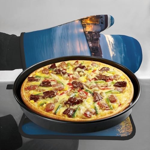 Quopvn Venetian Night Oven Mitts 2pcs Set