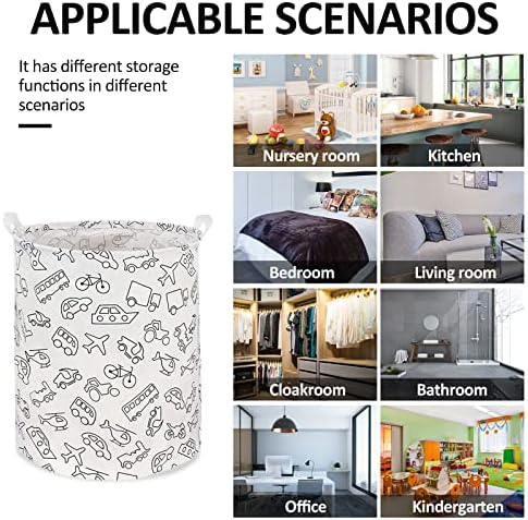 RoyBoder Waterproof Laundry Basket with Handle for Home Bedroom and Dorm