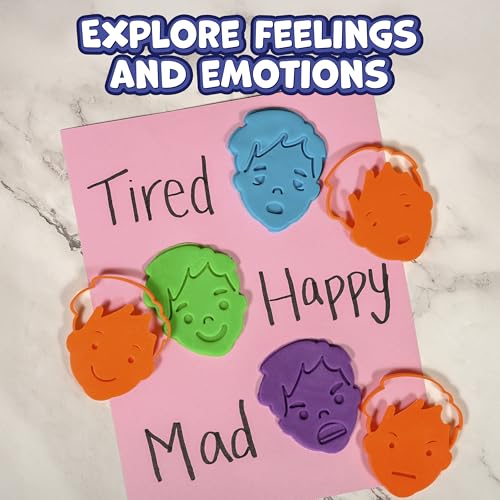 READY 2 LEARN Dough Cutters Emotions Set of 6