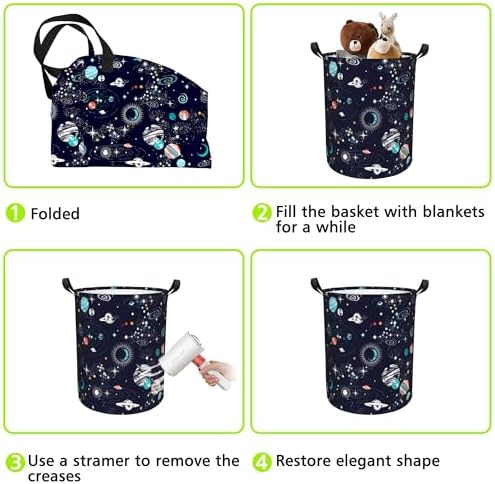 Naqiuli Foldable Laundry Hamper with Handles
