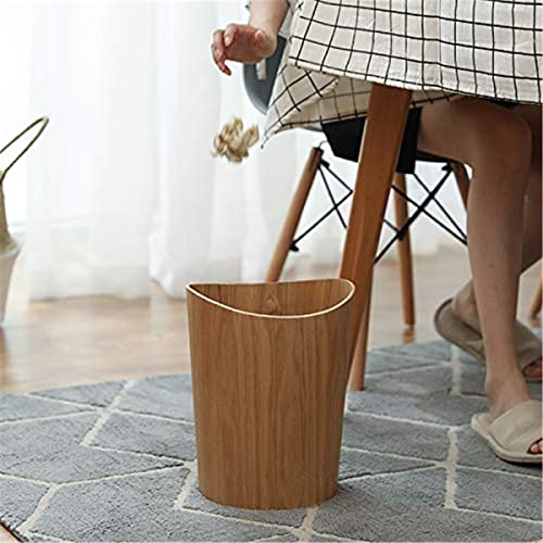 BISOZER 23 Gallons Wood Trash Can for Home Office