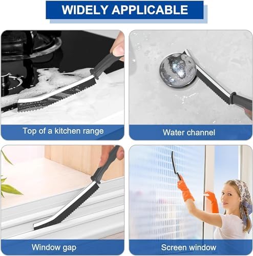 3 Pcs Bristled Crevice Cleaning Brush Set 1
