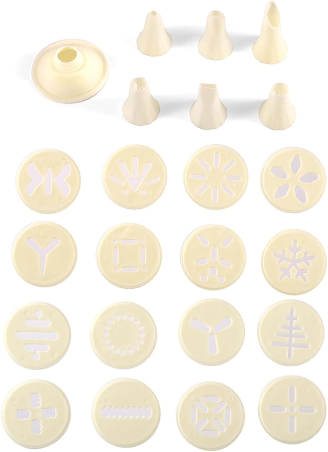 Grebest Cookie Press with 16 Plates 6 Nozzles