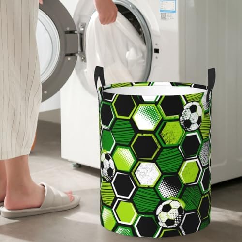 Gbuzozie Football Ball Laundry Hamper with 38L Capacity