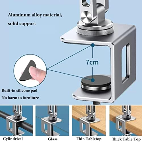 Adjustable Book Stand with Clamp and Page Clips