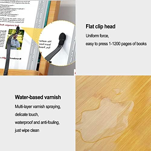 TATSEN Wooden Adjustable Cookbook Stand
