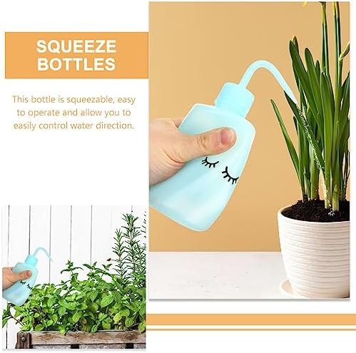 ibasenice 3PCS Curved Mouth Squeeze Wash Bottles 1