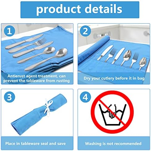 ikaufen 810Pcs Silver Storage Bags with Anti-Tarnish Flannel