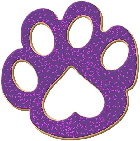 Foose 6-Piece Paw Print Cookie Cutter Set with Recipe Card