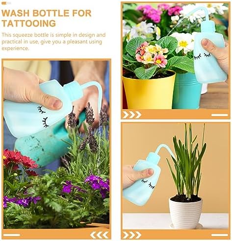 ibasenice 3PCS Curved Mouth Squeeze Wash Bottles 1