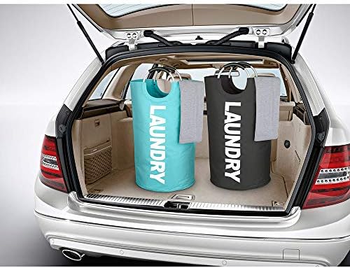 Mziart 90L Collapsible Laundry Hamper with Alloy Handles 1